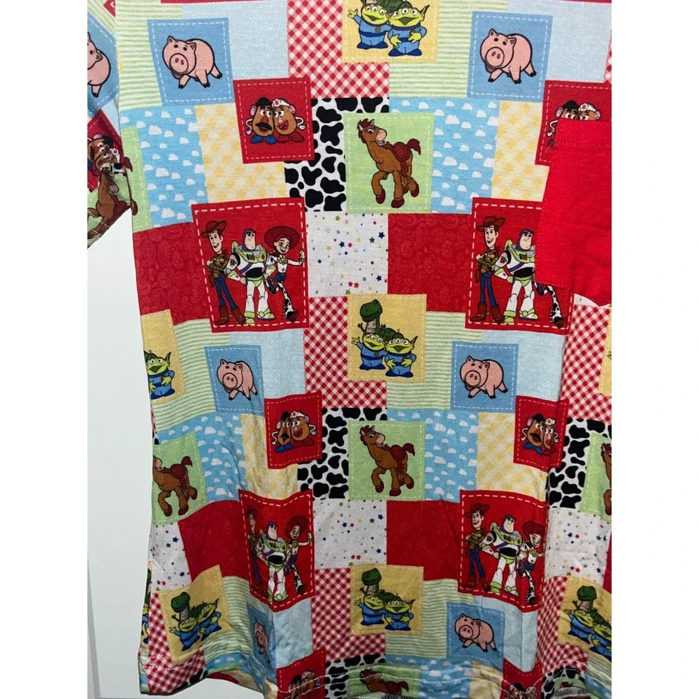 Bamboo Buddies Toy Story Pajama Set Girls Size 9 Bamboo Spandex‎ Sleepwear